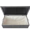 Vente-unique Tuinopslag-Kussenbox Van Polyrattan Mcw-D88 Iii, Premium Grijs, 51X115X59Cm 250L
