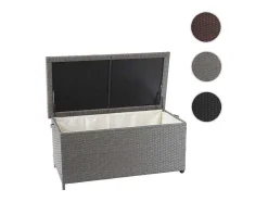 Vente-unique Tuinopslag-Kussenbox Van Polyrattan Mcw-D88 Iii, Premium Grijs, 51X115X59Cm 250L