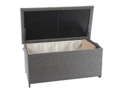 Vente-unique Tuinopslag-Kussenbox Van Polyrattan Mcw-D88 Iii, Premium Grijs, 51X115X59Cm 250L