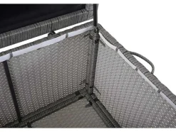 Vente-unique Tuinopslag-Kussenbox Van Polyrattan Mcw-D88 Iii, Premium Grijs, 51X115X59Cm 250L