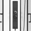 Shower & Design Douchecabine-Kwartcirkelvormige Douchecabine Met Massagestralen L90 X B90 X H215 Cm Solena