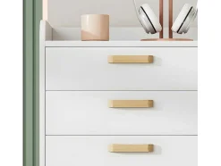 ModernLuxe Ladekast-Ladekast - 4 Laden - In Grenen En Mdf - Wit