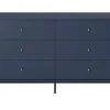 Vente-unique Ladekast-Ladekast Bogdan - 6 Laden - Blauw