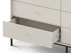 Vente-unique Ladekast-Ladekast Met 6 Laden - Beige - Bogdan
