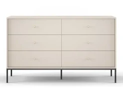 Vente-unique Ladekast-Ladekast Met 6 Laden - Beige - Bogdan