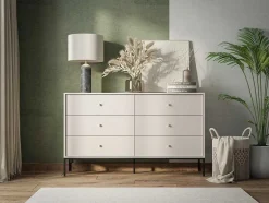Vente-unique Ladekast-Ladekast Met 6 Laden - Beige - Bogdan