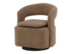 Vente-unique Aanbiedingen: Zitbank & Fauteuil-Laurel Fauteuil Bruin.