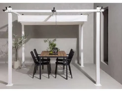 Vente-unique Parasol-Lazio Pergola Wit.