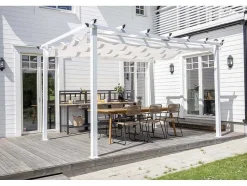 Vente-unique Parasol-Lazio Pergola Wit.