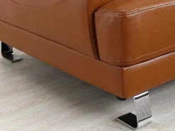 LINEA SOFA Leren Zitbank-Leren Hoekbank Excelsior Ii - Karamel Bruin - Hoek Links