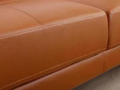 LINEA SOFA Leren Zitbank-Leren Hoekbank Excelsior Ii - Karamel Bruin - Hoek Links