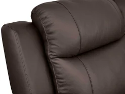 Vente-unique Relaxbanken Met Manuele Relaxfunctie-Leren Relaxhoekbank Evasion - Bruin