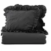 Vente-unique Beddengoed-Levi Bedset 1 Set 220X240Cm Antraciet.