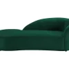 PASCAL MORABITO Chaise Longue-Linkse Chaise Longue Met Bekleding In Groen Fluweel Lonigo Van