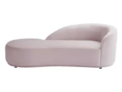 PASCAL MORABITO Chaise Longue-Linkse Chaise Longue Met Bekleding In Roze Fluweel Lonigo Van