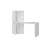 EPIKASA Bureaumeubel-Lotus Bureau, Wit, 150X60X135 Cm,