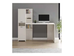 EPIKASA Bureaumeubel-Lotus Bureau, Wit, 150X60X135 Cm,