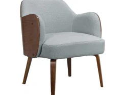 Loft24 Fauteuil Met Holle Rugleuning-Loungestoel Dolly Grijs