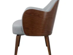 Loft24 Fauteuil Met Holle Rugleuning-Loungestoel Dolly Grijs