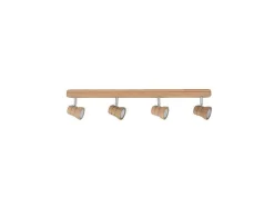 EPIKASA Aanbiedingen: Woonaccessoires-Lucy Plafondlamp, Eiken, 50X9X15 Cm,