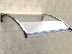 Vente-unique Luifel En Afdak-Luifel Met Led-Verlichting Neoned Van Aluminium - 120 X 100 Cm