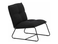 Vente-unique Aanbiedingen: Zitbank & Fauteuil-Madison Fauteuil Zwart.