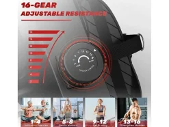 Vente-unique Fitness-Magnetische Roeimachine Voor Home Gym Office Workout 16 Niveau Instelbare Weerstand Met Lcd-Monitor