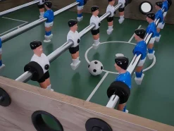 Vente-unique Spel Voor Binnen-Manchester Opvouwbare Voetbaltafel, Natuur