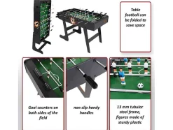 Vente-unique Spel Voor Binnen-Manchester Opvouwbare Voetbaltafel, Natuur