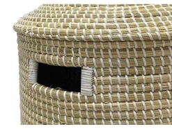 OZAIA Opbergaccessoire-Mand Van Zeegras Met Deksel - D39 X H71 - Naturel - Juvami