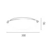 EPIKASA Plafondlamp-Maryland Plafondlamp, Chroom, Wit, 30X30X9 Cm,