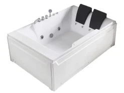 Shower & Design Massagebad-Massagebad - 2 Personen - 515 L - 182 X 122 X H64 Cm - Hoek Rechts - Thalassa