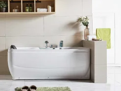 Shower & Design Massagebad-Massagebad - 1 Persoon - 150 X 75 X 59 Cm - Hoek Rechts - Gavino