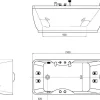 Shower & Design Massagebad-Massagebad Gavino - 1 Persoon - 75X150Xh65Cm - Linkse Hoek