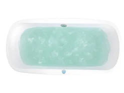 Shower & Design Vrijstaand Bad-Massagebad Met Ledverlichting - Balneo Therapie Sirgao - 1 Persoon - 155L - 75X150Cm - Zwart