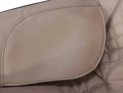 Vente-unique Fauteuil Kunstleer-Massagestoel Kasou Van Kunstleer Met Led-Verlichting - Met Bluetooth - Beige