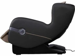 Vente-unique Fauteuil Kunstleer-Massagestoel Kasou Van Kunstleer Met Led-Verlichting - Met Bluetooth - Beige