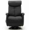 Vente-unique Fauteuil Kunstleer-Massagestoel Kostas Van Kunstleer - Zwart