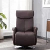Vente-unique Fauteuil Kunstleer-Massagestoel Kostas Van Kunstleer - Bruin
