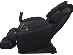 Vente-unique Fauteuil Kunstleer-Massagestoel Leto Van Kunstleer - Nul Zwaartekracht Systeem - Zwart
