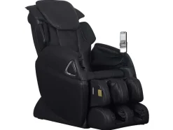 Vente-unique Fauteuil Kunstleer-Massagestoel Leto Van Kunstleer - Nul Zwaartekracht Systeem - Zwart
