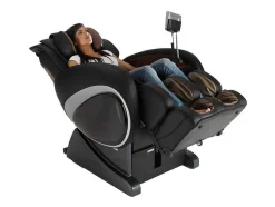 Vente-unique Fauteuil Kunstleer-Massagestoel Moon - Met Moon-Systeem - Zwart