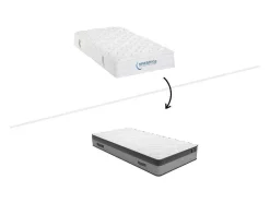 DREAMEA Eenpersoons Matras-Matras Met Pocketveren En Vormgeheugen 90X190Cm Dikte 24Cm - Illusion Van