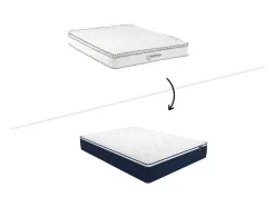 Ysmée Eenpersoons Matras-Matras 120X190Cm Met Pocketveren En Bijpassende Topmatras Dikte 24Cm - Altier Van Dreamea