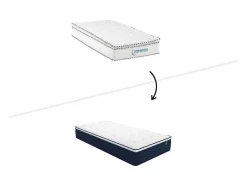 Ysmée Eenpersoons Matras-Matras 90X190Cm Met Pocketveren En Bijpassende Topmatras Dikte 24Cm - Altier Van Dreamea