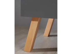 Vente-unique Babymeubel-Matsbaby Luiertafel 2 Deuren, 1 Open Vak Grijs.