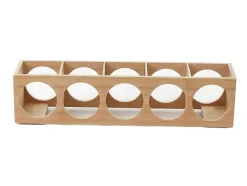 Vente-unique Tafelservies-Mcw-B89 Bamboe Wijnrek, 4 Stuks
