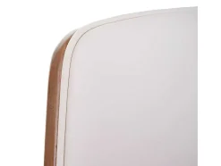 Vente-unique Stoel-Mcw-B16 Eetkamerstoel (Set Van 2), Kunstleer Creme