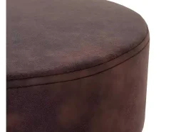 Vente-unique Kruk-Mcw-C22 Kruk, Imitatie Suede, Vintage Donkerbruin