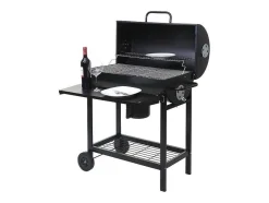 Vente-unique Buitenkeuken-Mcw-F70 Barbecuetrolley Met Deksel En Plank